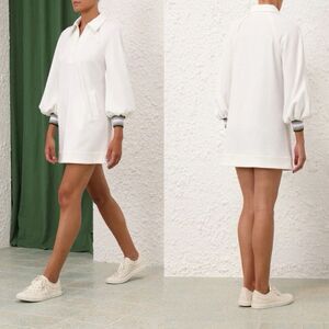 Zimmermann Natura Textured Jersey Dress Sz 0 US XS Preppy Old Money